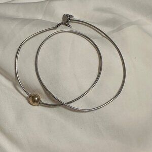 14k Gold & Sterling Silver Necklace